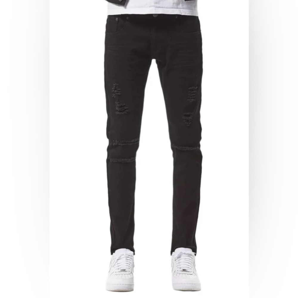 RIPPED SKINNY JEANS BY VOPPER RIVET